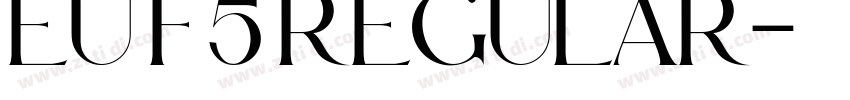EU F5 REGULAR字体转换